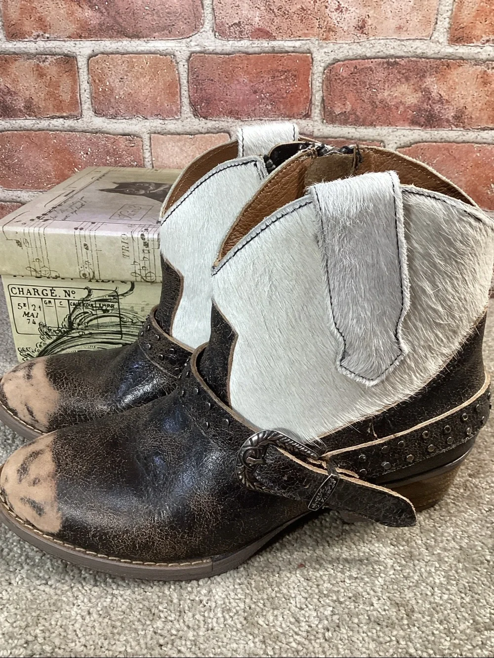 Sterling River Womens Western ankle boots booties size 8